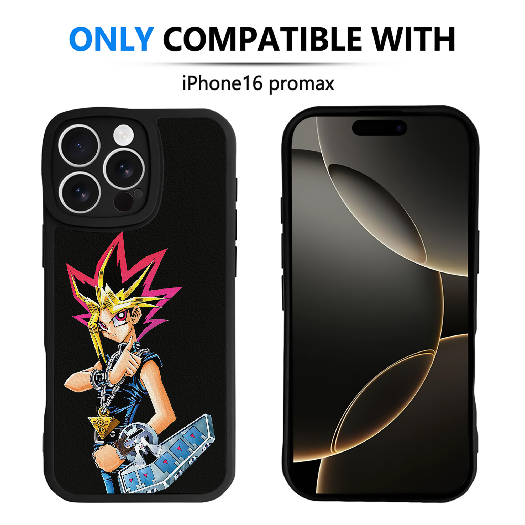 遊☆戯☆王 Yu-Gi-Oh! 【iPhone 16シリーズ対応】シリコンスマホケース（レザー調） 材質：シリコン